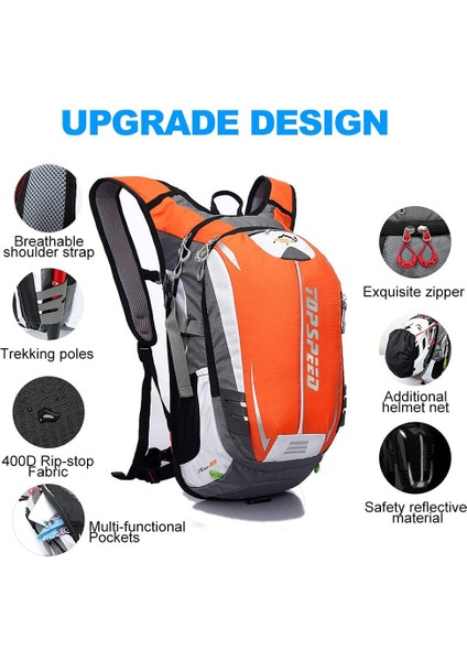 Mavi 2l Tarzı Dağcılık, Yürüyüş, Koşu, Bisiklet, Hidrasyon, Su Geçirmezlik Için 18L Ultralight Outdoor Spor Sırt Çantası (Yurt Dışından) indirimleri