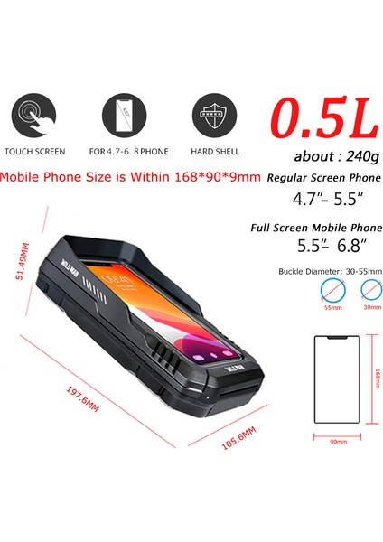 Fk4 Tarzı Vahşi Adam Bisiklet Çantası Direksiyon Eva Sert Kabuk Bisiklet Çantası Telefon Hassas Dokunmatik Ekran Bisiklet Çantası Su Geçirmez Mtb Aksesuarları (Yurt Dışından) modelleri