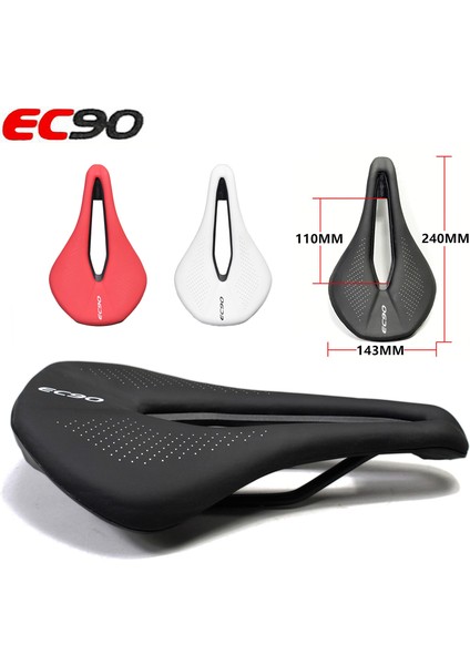 Kırmızı Stil EC90 Bisiklet Koltuğu Mtb Yol Bisikleti Sele Nefes Alabilir Rahat Hafif Dağ Bisikleti Yarış Koltuğu Parçaları Bileşenler (Yurt Dışından) fiyatları