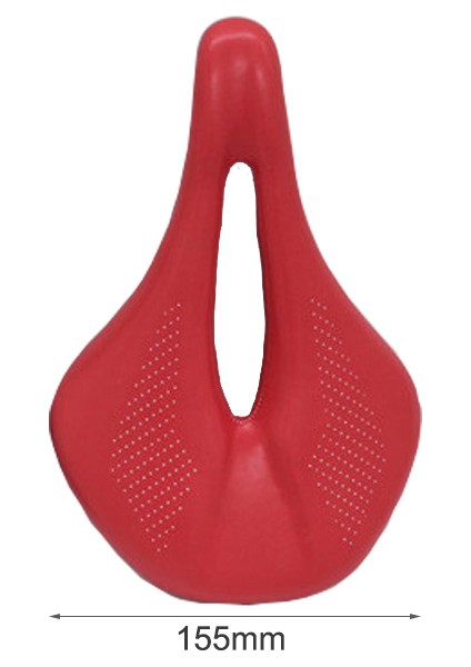 Kırmızı 155MM Stili Bisiklet Sele Karbon Fiber Ergonomik Mtb Yol Bisikleti Koltuk Hafif Mikrofiber Deri Off-Road Yarış Bisiklet Yastığı (Yurt Dışından)
