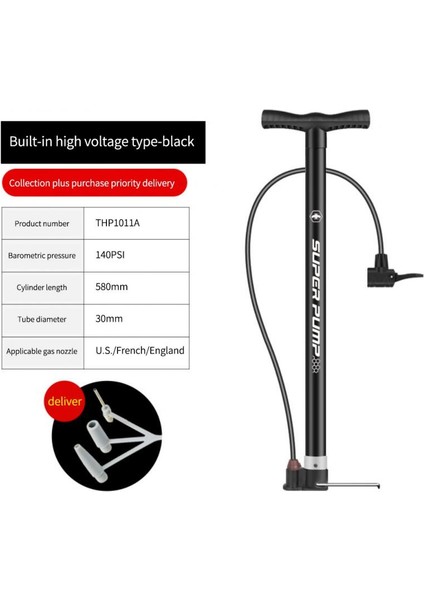 1011A Tarzı Taşınabilir Bisiklet Pompası Yüksek Basınçlı Mini Hava Pompası Schrader Presta Valf Mtb Bisiklet Lastik Pompası Bisiklet Aksesuarları (Yurt Dışından)