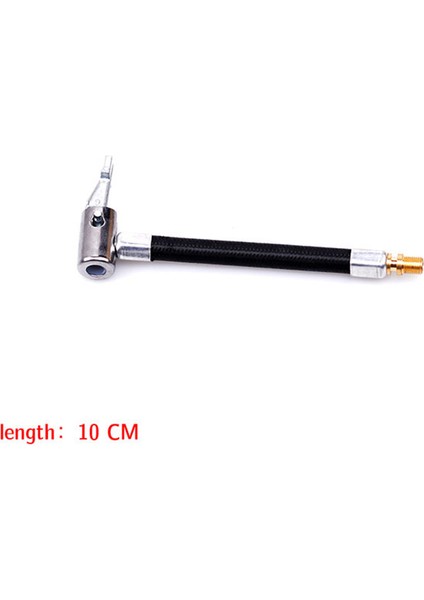 10CM Tarzı Motosiklet Bisiklet Lastik Şişirme Hortumu Hızlı Bağlantı Nozulu Mtb Bisiklet Şişirilebilir Hava Pompası Uzatma Tüp Adaptörü (Yurt Dışından)