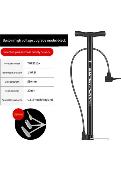 2012A Tarzı Taşınabilir Bisiklet Pompası Yüksek Basınçlı Mini Hava Dolum Aparatı Schrader Presta Valf Mtb Bisiklet Lastik Pompası Bisiklet Aksesuarları (Yurt Dışından)
