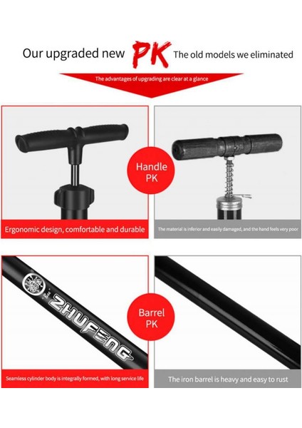 2012A Tarzı Taşınabilir Bisiklet Pompası Yüksek Basınçlı Mini Hava Dolum Aparatı Schrader Presta Valf Mtb Bisiklet Lastik Pompası Bisiklet Aksesuarları (Yurt Dışından)