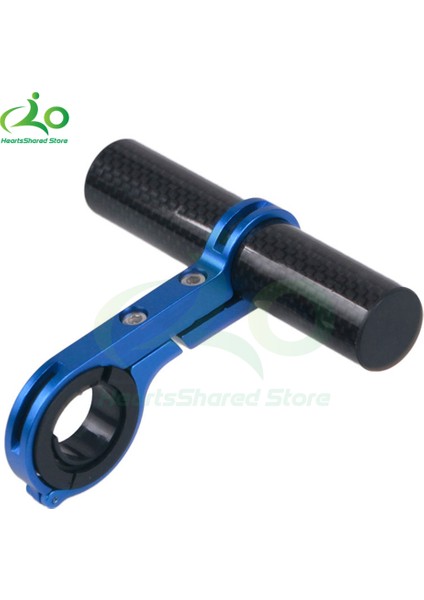 Mavi 10CM Karbon Tarzı Karbon Tüp Bisiklet Direksiyon Uzatıcı Çift Kelepçe Alaşım Braket Direksiyon Uzatma Bisiklet Işık Gps Bilgisayar Çerçeve Işık Klipsi (Yurt Dışından)