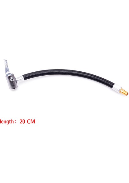 Uzunluk 20CM Tarzı Şişme Pompa Uzatma Araba Pompa Adaptörü Otomatik Kompresör Lastik Montaj Kiti Hava Chuck Inflator Hava Pompası Valf Klipsi Kelepçe Adaptörü (Yurt Dışından)