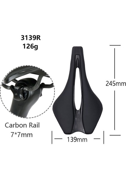245X139MM-3139 Tarzı Elıtaone Yol Bisikleti Koltuğu 245* Karbon Ray 7*7mm Hafif 126G (Yurt Dışından) fırsatları