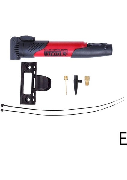 E Tarzı Mini Taşınabilir Çok Fonksiyonlu Bisiklet Lastik Hava Pompası Mtb Yüksek Dayanıklı Plastik Bisiklet Pompası Lastik Hava Doldurma Topu Ağzı M8D0 (Yurt Dışından)