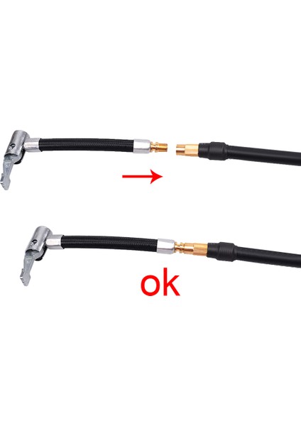 10CM Tarzı Motosiklet Bisiklet Lastik Şişirme Hortumu Hızlı Bağlantı Nozulu Mtb Bisiklet Şişirilebilir Hava Pompası Uzatma Tüp Adaptörü (Yurt Dışından) indirimleri