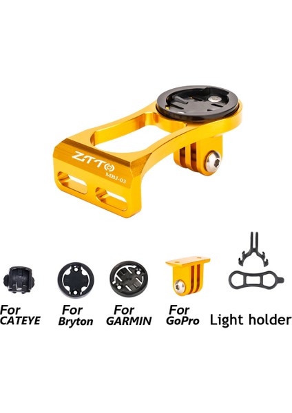 Mbj3 Altın Stili Ztto Dağ Bisikleti Yol Bilgisayar Kamera Tutucu Bisiklet Kronometre Gps Tutucu Bilgisayar Montaj Garmın Bryton Cateye Gopro Montajı (Yurt Dışından)