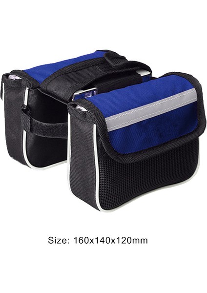 B-Mavi Tarzı Dayanıklı Bisiklet Çantaları Çok Fonksiyonlu Bisiklet Sele Çantası Yağmur Geçirmez Mtb Koltuk Boru Arka Depo Pouch Bisiklet Ekipmanları Bisiklet Pouch (Yurt Dışından)