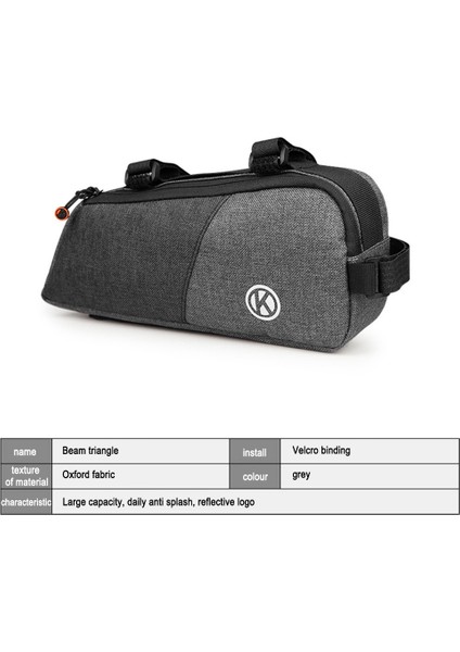 Gösterildiği Gibi Stil Bisiklet Çantası Çerçeve Ön Üst Tüp Çantaları Büyük Kapasiteli Su Geçirmez Mtb Yol Bisikleti Yansıtıcı Üçgen Kılıf Telefon Kılıfı Bisiklet Aksesuarları (Yurt Dışından)