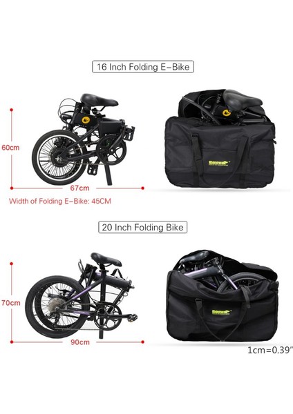 No.20 Tarzı Rhinowalk Katlanabilir Bisiklet Taşıma Çantası Taşınabilir Bisiklet Taşıma Çantası Seyahat Bisiklet Aksesuarı (Yurt Dışından) fırsatları