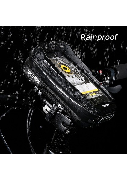 Xs1 Siyah Tarzı Vahşi Adam Yağmurluk Bisiklet Çantası Direksiyon 6.7 Inç Bisiklet Çantası Telefon Güneşlik Bisiklet Çantası Yol Bisikleti Mtb Aksesuarları (Yurt Dışından) indirimleri