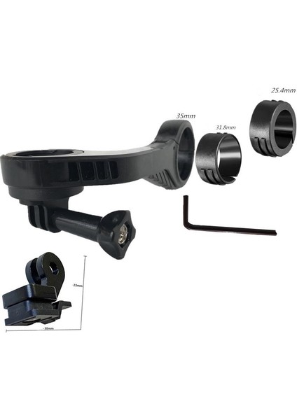 Siyah Stil Trek Bisiklet Ön Lamba Kod Metre Raf Gopro Adaptörü Bontrager Ion Kaldırma Arka Lamba Adaptörü Için Far Adaptörü (Yurt Dışından)