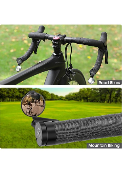 Bisiklet Arka Görüş Aynası Konveks Ayarlanabilir Mtb Bisiklet Arka Görüş Aynası Döner Net Direksiyon Ucu Aksesuarları Için Dış Mekan Ekipmanları (Yurt Dışından)