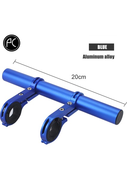 20CM Mavi Tarzı Pcycling Bisiklet Direksiyon Alüminyum Karbon Fiber Uzatmalı Bracket Bisiklet Far Montaj Barı Bilgisayar Tutucu Mtb Yol Bisikleti Desteği (Yurt Dışından)