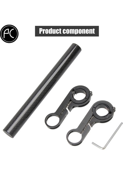 20CM Mavi Tarzı Pcycling Bisiklet Direksiyon Alüminyum Karbon Fiber Uzatmalı Bracket Bisiklet Far Montaj Barı Bilgisayar Tutucu Mtb Yol Bisikleti Desteği (Yurt Dışından)