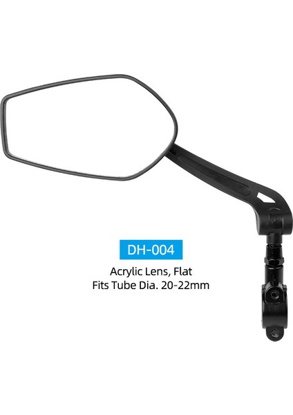 DH-004 Sol Stil Bisiklet Arka Görünüm Ayna Dönme Açısı Ayarlanabilir Opsiyonel Paslanmaz Çelik Veya Akrilik Lens Uzunluk Ayarlanabilir Reflektör (Yurt Dışından)