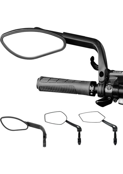 DH-004 Sol Stil Bisiklet Arka Görünüm Ayna Dönme Açısı Ayarlanabilir Opsiyonel Paslanmaz Çelik Veya Akrilik Lens Uzunluk Ayarlanabilir Reflektör (Yurt Dışından)