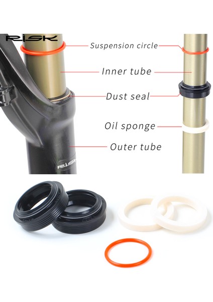 RA146-32MM Tarzı Dağ Bisikleti Ön Çatal Toz Conta Onarım Parçaları Seti Tb Bisiklet Yağ Keçeleri Süspansiyon Halkası Yağ Süngeri Onarım Aracı Xcr Için (Yurt Dışından) indirimleri
