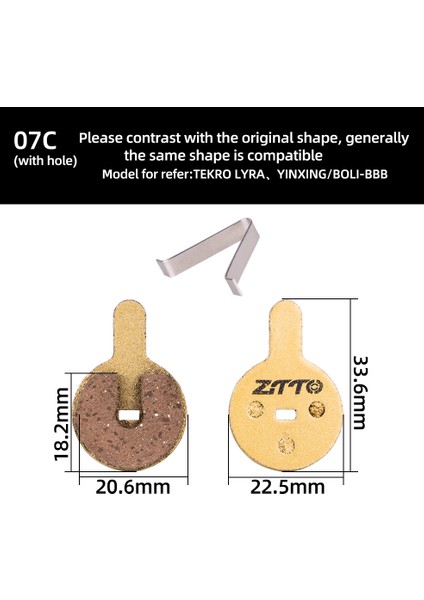 MJ07C(DELIK) Stili Ztto 1 Çift Mtb Fren Pedleri Metal Pedler Sessiz Fren Pedleri Evrensel Xt Bb Db3 Disk Frenleri Için (Yurt Dışından)