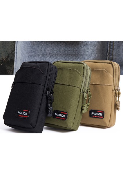 Çift Katmanlı 03 Stili Edc Molle Çanta Bel Cüzdanı Tek / Çift Katmanlı Kamp Avı Cüzdan Cep Telefonu Torbası Erkekler Için Taşıma Kemeri Taktik Askeri Çanta (Yurt Dışından)