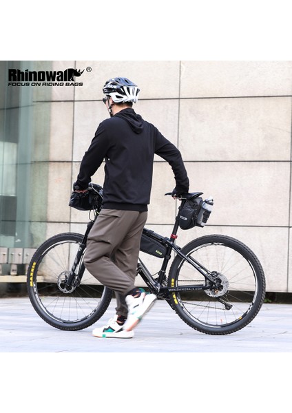 T604-0.8L Stili Rhinowalk Yeni Gelen Bisiklet Sele Çantası Su Şişesi Cebi ile Su Geçirmez Arka Bisiklet Sele Çantaları Büyük Hacimli Kuyruk Çantası (Yurt Dışından) fırsatları