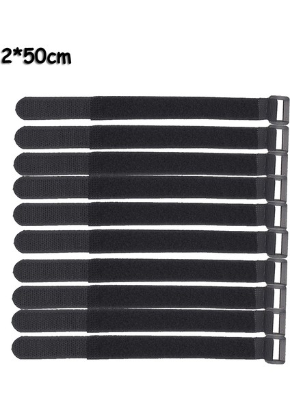 Type1 Siyah Stil 50CM Yeniden Kullanılabilir Hızlı Bağlama Bisiklet Bağı Naylon Kanca & Döngü Dayanıklı Çok (Yurt Dışından)