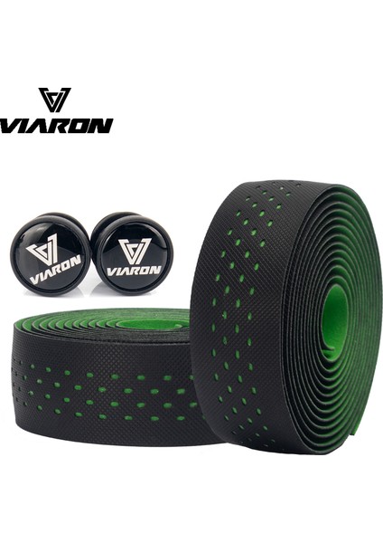 Yeşil Siyah Tarzı Goldıx Yol Bisikleti Kaymaz Bisiklet Direksiyon Bandı Pu Eva Şok Emici Yol Bisikleti Titreşim Önleyici Sarma Bisiklet Direksiyonu (Yurt Dışından)