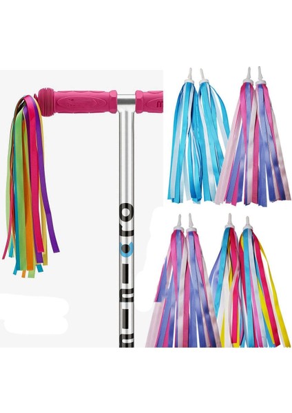 No.5 Tarzı Renkli Bisiklet Süsü Scooter Parçaları Kolu Püsküller Üç Tekerlekli Bisiklet Için (Yurt Dışından) fiyatları