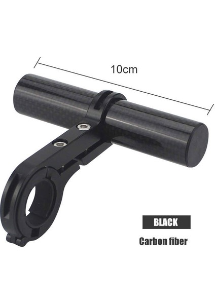10CM F Tarzı Bisiklet Direksiyon Uzatma Işık Tutucu Tutamak Uzatma Boynuz Yükseltici Adaptör Uzatma Alaşım Fiber Stand (Yurt Dışından)