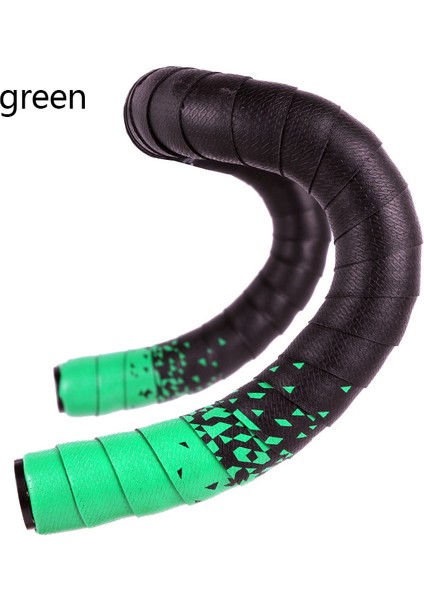 Yeşil Stil Yol Bisikleti Direksiyon Bandı Sap Kayışı Anti-Kayma Şok Emme Bisiklet Onarım Kayışı Profesyonel Bisiklet Direksiyon Bandı Sargısı (Yurt Dışından)