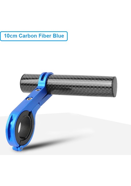 10CM Karbon Mavisi Tarzı Bisiklet Direksiyon Uzatma Uzantısı Karbon Fiber Braket Alüminyum Alaşım Kelepçe Bisiklet Hız Ölçer Far Işık Lamba Tutucu (Yurt Dışından)