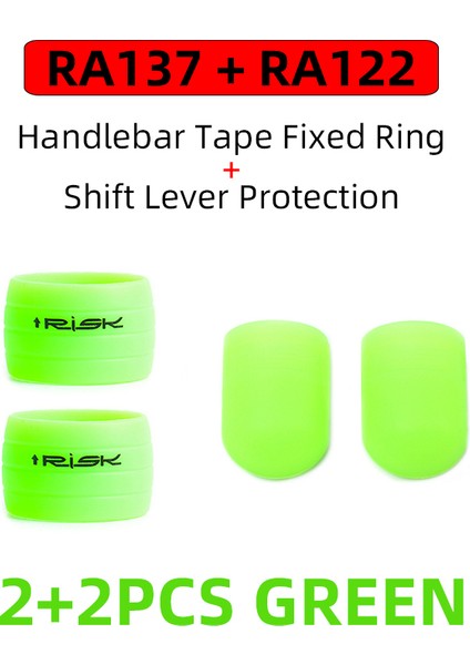 1 Takım Yeşil Tarzı 2 Adet Risk Silikon Bisiklet Direksiyon Bandı Takma Fişi Sabit Halka Yol Bisikleti Vites Kolu Koruma Kapağı Kaymaz Bisiklet Aksesuarları (Yurt Dışından)