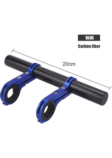 20CM D Tarzı Bisiklet Direksiyon Uzatma Işık Tutucu Tutamak Uzatma Boynuz Yükseltici Adaptör Uzatma Alaşım Fiber Stand (Yurt Dışından)