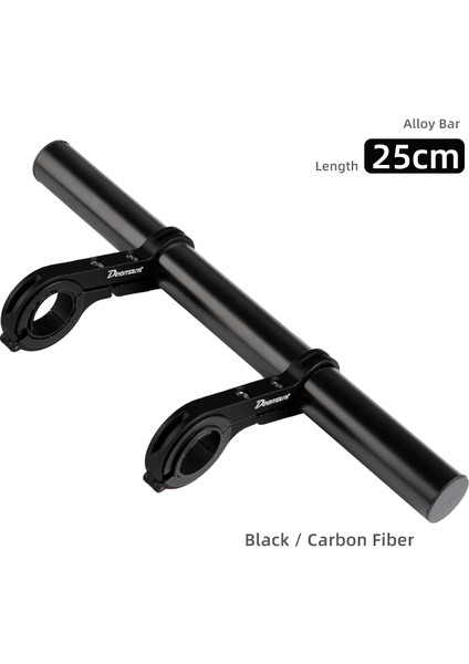 Siyah 25CM Tarzı Deemount 20CM Bisiklet Direksiyon Uzatma Braketi Far Montaj Barı Bilgisayar Tutucu Lamba Alaşım Karbon Fiber Destek Uzatıcısı (Yurt Dışından)