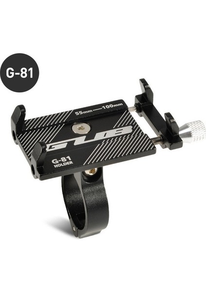 Siyah G81 Stili Gub G81 G-81 Alüminyum Bisiklet Telefon Tutucu Akıllı Telefon Ayarlanabilir Desteği Gps Bisiklet Telefon Standı Montaj Braketi (Yurt Dışından)