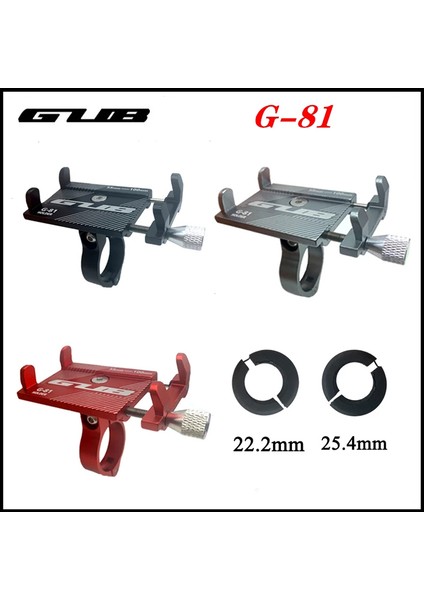 Siyah G81 Stili Gub G81 G-81 Alüminyum Bisiklet Telefon Tutucu Akıllı Telefon Ayarlanabilir Desteği Gps Bisiklet Telefon Standı Montaj Braketi (Yurt Dışından) fiyatları