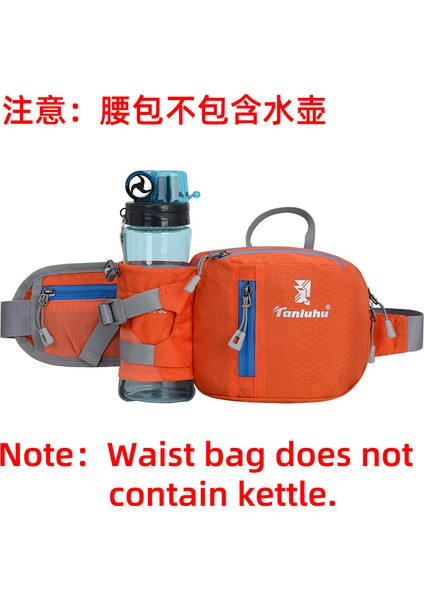 Turuncu Tarzı Koşu Maratonu Bisiklet Yarışı Su Şişesi Telefon Tutuculu Bel Çantası Renkli Unisex Göğüs Kemeri (Yurt Dışından)