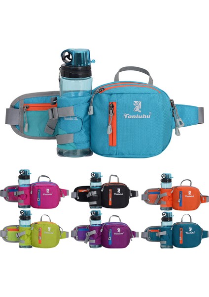 Turuncu Tarzı Koşu Maratonu Bisiklet Yarışı Su Şişesi Telefon Tutuculu Bel Çantası Renkli Unisex Göğüs Kemeri (Yurt Dışından) fiyatları
