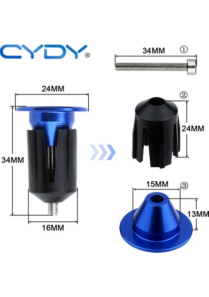 Siyah Stil Cydy Bisiklet Direksiyonu Uç Takozu 1 Çift Alüminyum Alaşımlı Kapaklar Yol Dağ Bisikleti Mtb Tutmaç Direksiyonu Uç Kapağı Bisiklet Aksesuarları (Yurt Dışından) indirimleri