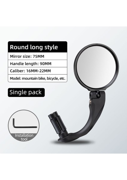 1 Adet FK-272 Stili Rockbrso Bisiklet Aynaları Bisiklet Kolu Geniş Aralıklı Arka Görünüm Aynası Mtb Yol Bisikleti Aksesuarları 360 Ayarlanabilir Arka Görünüm Aynası (Yurt Dışından)