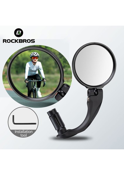 1 Adet FK-272 Stili Rockbrso Bisiklet Aynaları Bisiklet Kolu Geniş Aralıklı Arka Görünüm Aynası Mtb Yol Bisikleti Aksesuarları 360 Ayarlanabilir Arka Görünüm Aynası (Yurt Dışından)