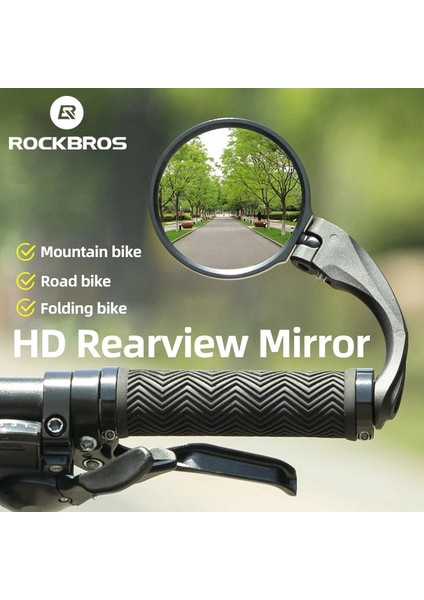 1 Adet FK-272 Stili Rockbrso Bisiklet Aynaları Bisiklet Kolu Geniş Aralıklı Arka Görünüm Aynası Mtb Yol Bisikleti Aksesuarları 360 Ayarlanabilir Arka Görünüm Aynası (Yurt Dışından)