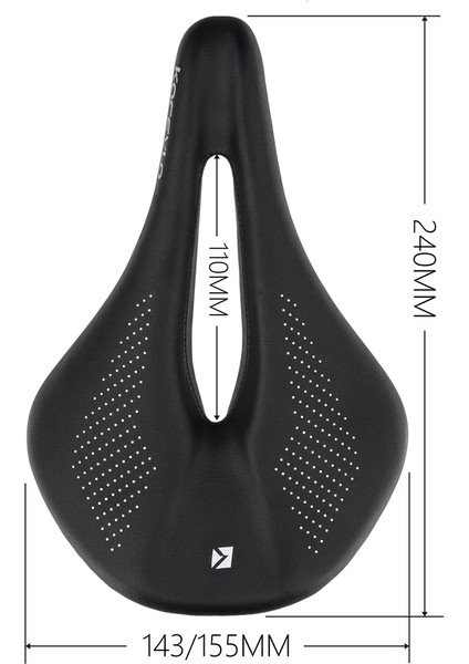 Siyah 155MM Tarzı Kocevlo Karbon Sele Yol Mtb Bisiklet Sele Erkek Bisiklet Sürüşü Için Konfor Yarış Koltuğu 240*MM (Yurt Dışından)