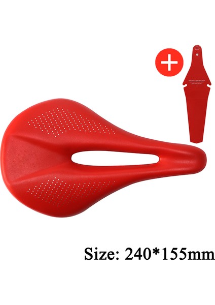 KIRMIZI155 Tarzı Karbonsuz Koltuk Ultralight Yol Bisikleti Koltuğu Hafif Erkek Kadın Mtb Koltuk 3k Karbon Fiber Bisiklet Koltuğu (Yurt Dışından)