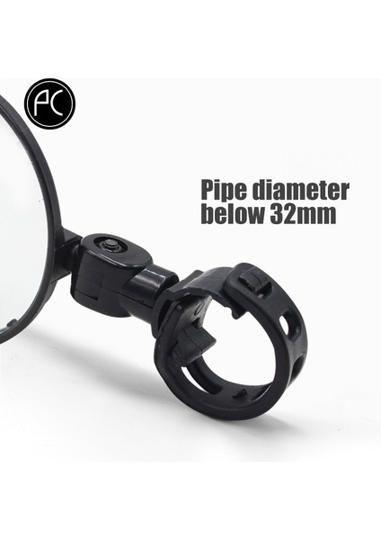 C Siyah Tarzı Bisiklet Arka Görüş Aynası Mtb Bisiklet Geniş Açılı Reflektör Ayarlanabilir Sap Mini Aynalar (Yurt Dışından) fırsatları