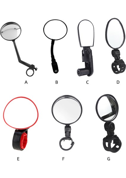 C Siyah Tarzı Bisiklet Arka Görüş Aynası Mtb Bisiklet Geniş Açılı Reflektör Ayarlanabilir Sap Mini Aynalar (Yurt Dışından) indirimleri