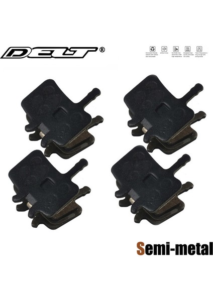 Dl-Pd 004R Stili Sram Avıd Bb7 J3 J5 J7 Juicy Ultimate Kaliper Aksesuarları Için 4 Çift Yarı Metal Dağ Bisikleti Disk Fren Balataları (Yurt Dışından)